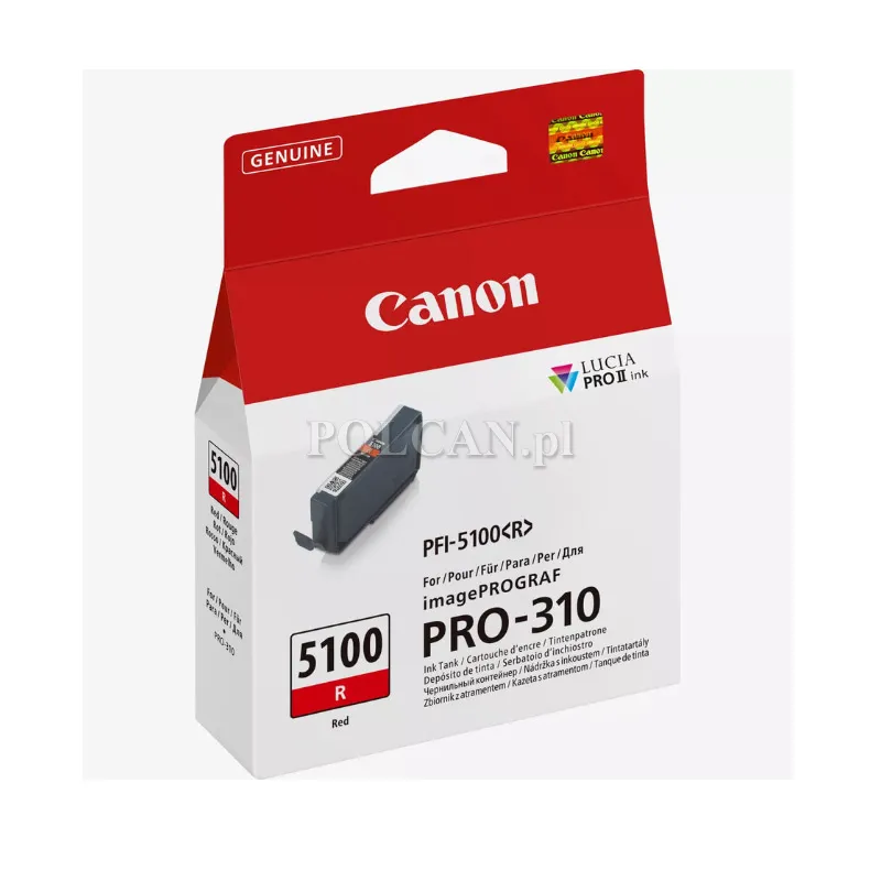 Tusz  Canon PFI-5100 R | 14,4ml | red 6958C001