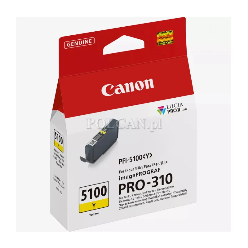 Tusz  Canon PFI-5100 Y | 14,4ml | yellow 6955C001