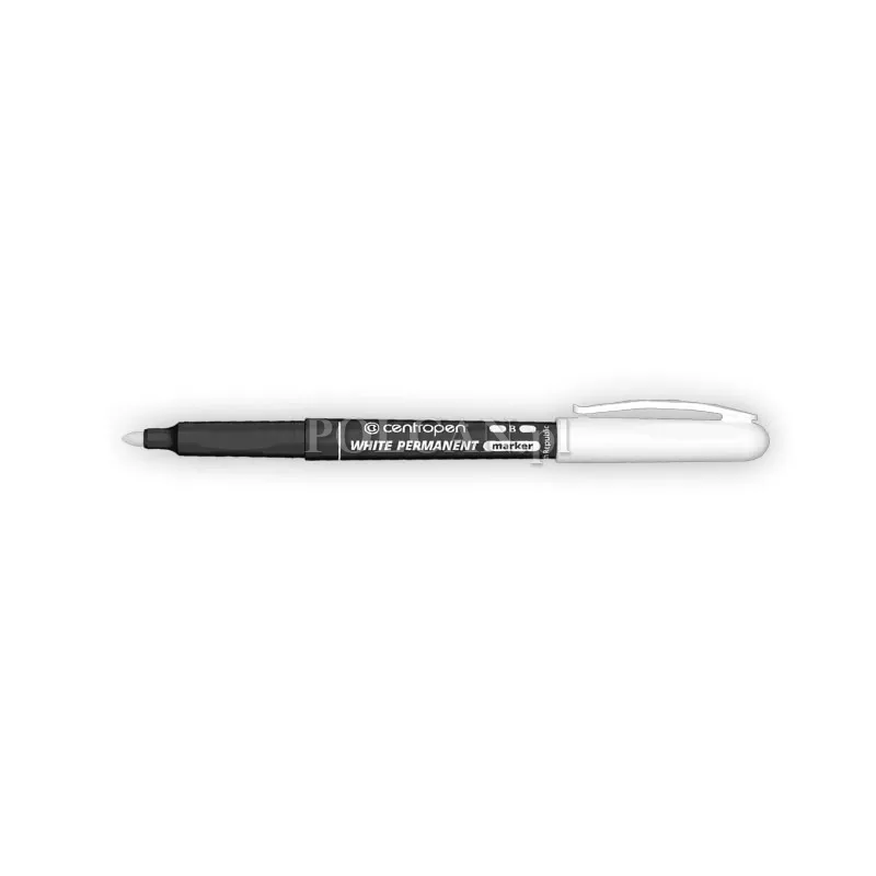 Centropen Marker White Permanent B 2687 BIA�Y 10szt 8595013651124