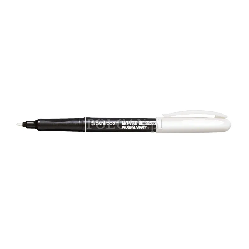 Centropen Marker cienki White Permanent 2686 BIAŁY, 10 szt. 8595013634066