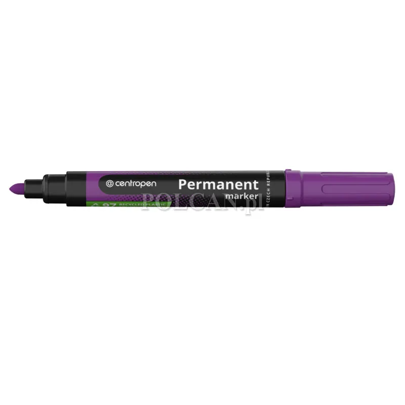Centropen Marker Permanent 8566 FIOLETOWY K/O, 10 szt. 8595013634660