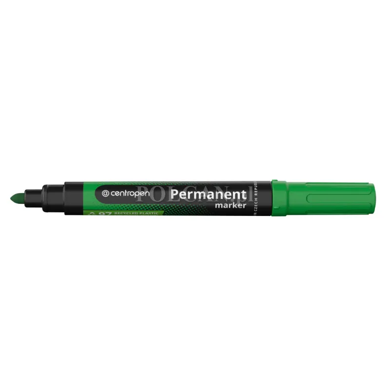 Centropen Marker Permanent 8566 ZIELONY K/O, 10 szt. 8595013615515