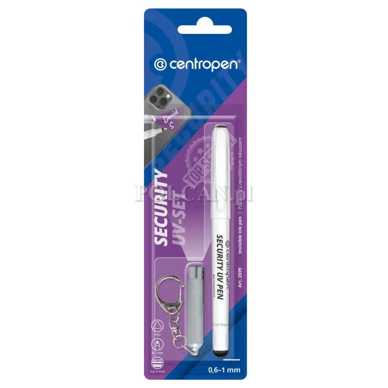 Centropen Marker UV Security z latark� 2699  SET  8595013620687