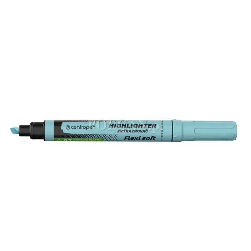 Centropen Highlighter FLEXI SOFT 8542 NIEBIESKI PASTEL, 10 szt. 8595013636985