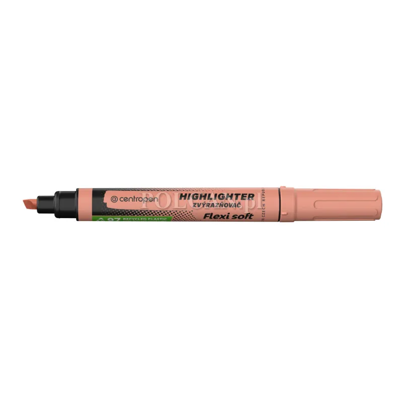 Centropen Zakre�lacz Highlighter FLEXI SOFT 8542 POMARA�CZOWY PASTEL, 10 szt. 8595013643488