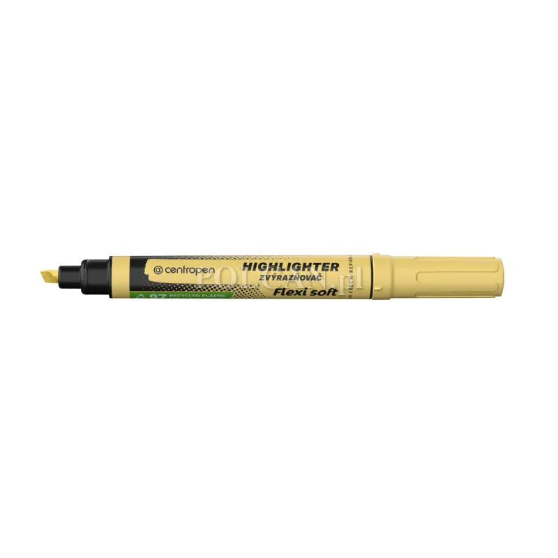 Centropen Zakreślacz Highlighter FLEXI SOFT 8542 ŻÓŁTY PASTEL, 10 szt. 8595013643464