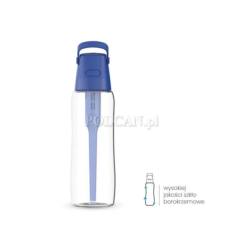 Dafi Butelka filtruj�ca SOLID+filtr w�glowy | 0,7L | navy cobalt 5906599508116
