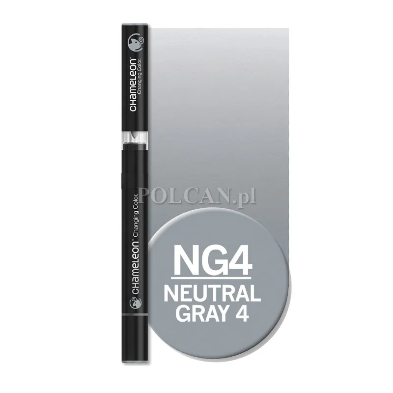Centropen CHAMELEON marker dwustronny  kolor NG4 Neutral Grey 10szt 8595013649596