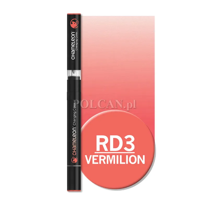 Centropen CHAMELEON marker dwustronny kolor RD3 Vermillion 10szt 8595013649527