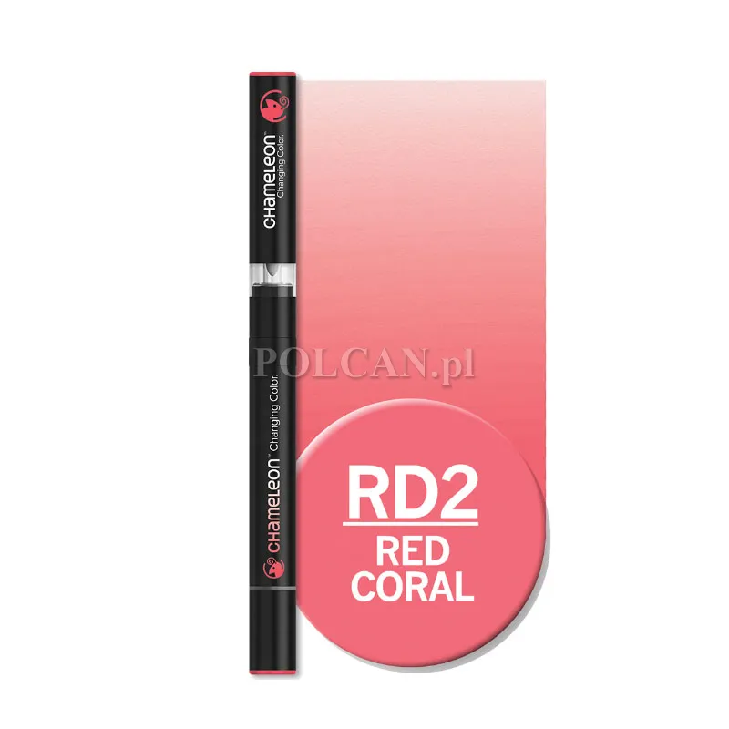 Centropen CHAMELEON marker dwustronny  kolor RD2 Red Coral 10szt 8595013649510