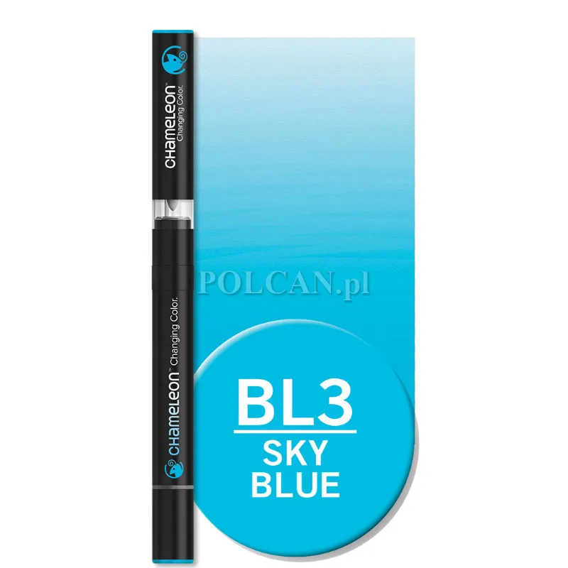 Centropen CHAMELEON marker dwustronny  kolor BL3 Sky Blue 10szt 8595013649220