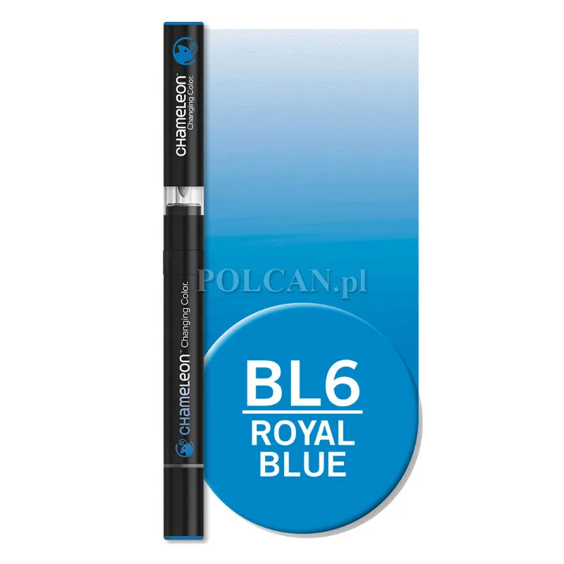 Centropen CHAMELEON marker dwustronny  kolor BL6 Royal Blue 10szt 8595013649213