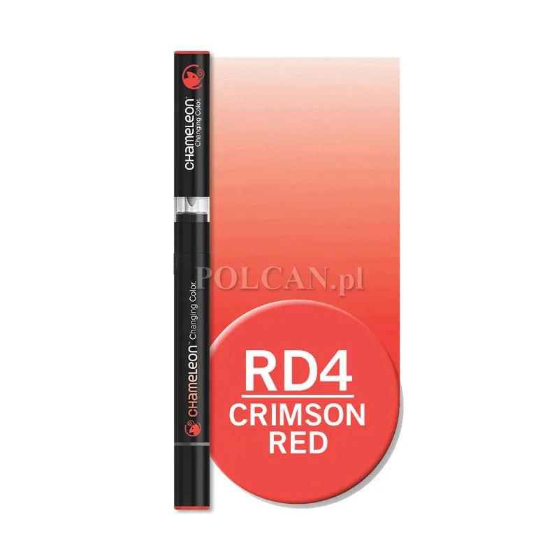 Centropen CHAMELEON marker dwustronny kolor RD4 Crimson Red 10szt 8595013649145