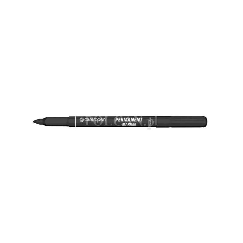 Centropen Marker cienki Permanent 2536 CZARNY 1mm 12 szt 8595013616284