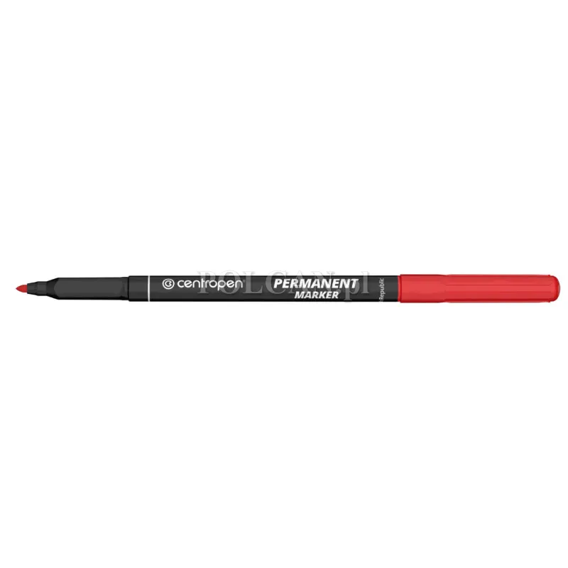 Centropen Marker cienki Permanent 2536 CZERWONY 1mm 12 szt 8595013616062