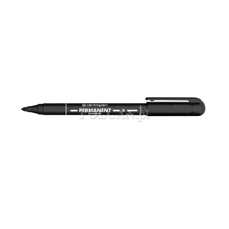 Centropen Marker Permanent 2836 CZARNY 2mm, 10 szt. 8595013600559