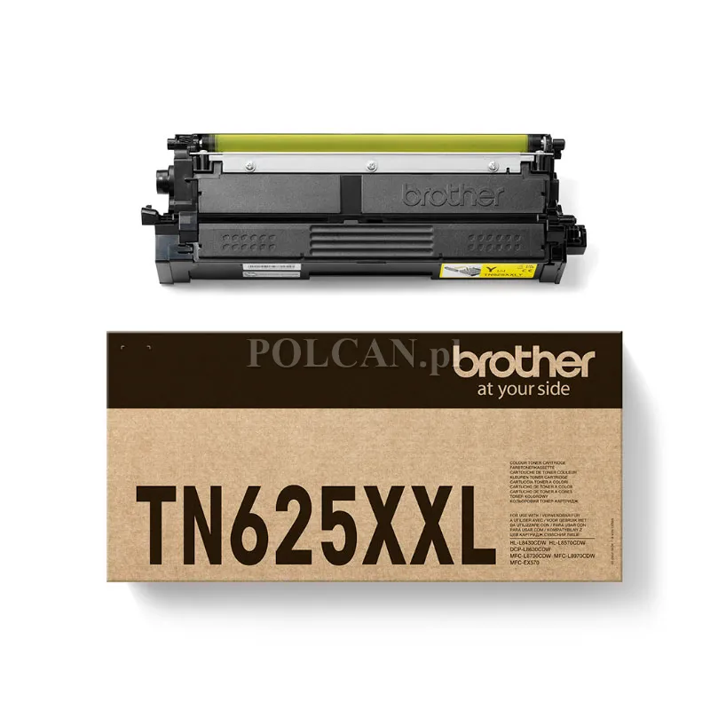 Toner Brother do MFC-L8730CDW/MFC-L8970CDW/HL-L8570CDW | 6 500 str. | yellow TN625XXLY