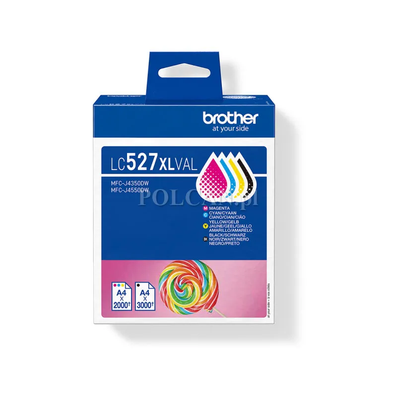 Tusz Brother do MFC-J5110DW/J5010DW | CMYK LC527XLVAL