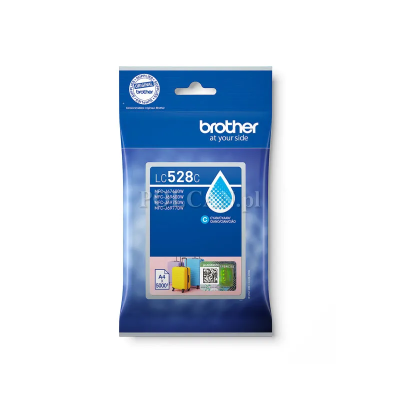 Tusz Brother do MFC-J5110DW/J5010DW | 5000 str. | cyan LC528C