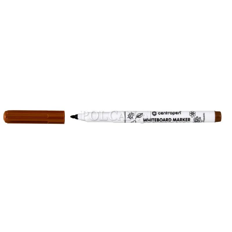 Centropen Marker suchościeralny 2507 1-2mm brązowy, 12szt. 8595013633885