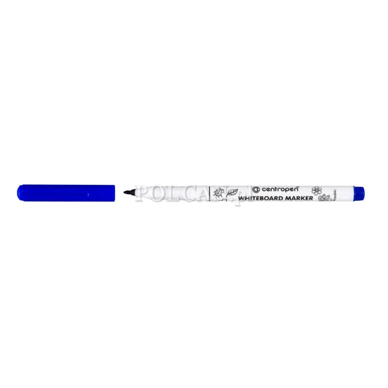 Centropen Marker suchościeralny 2507 1-2mm niebieski, 12szt. 8595013626177