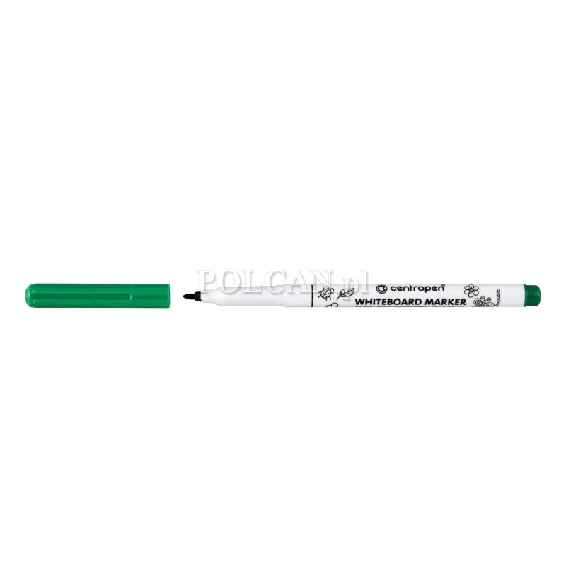 Centropen Marker sucho�cieralny 2507 1-2mm zielony 12szt. 8595013626313