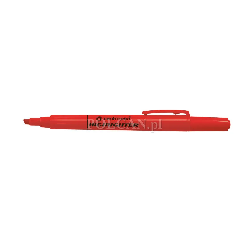 Centropen Cienki zakre�lacz Highlighter 8722 CZERWONY 10szt 8595013623046