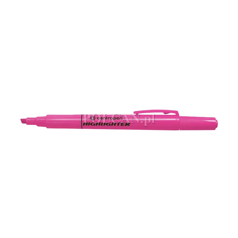 Centropen Cienki zakre�lacz Highlighter 8722 RӯOWY 10szt 8595013623039