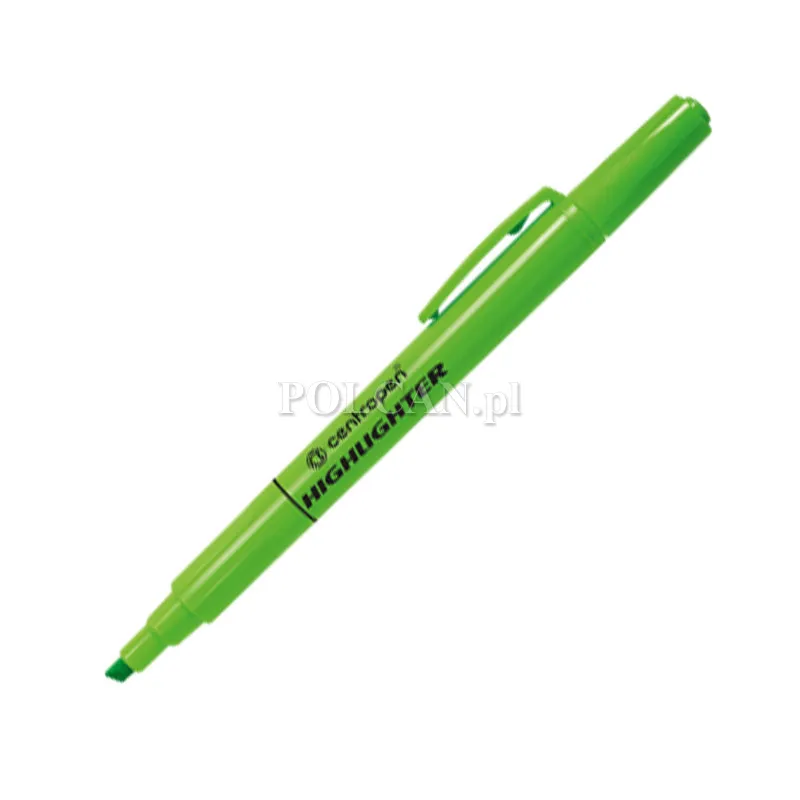 Centropen Cienki zakre�lacz Highlighter 8722 ZIELONY 10szt 8595013623060