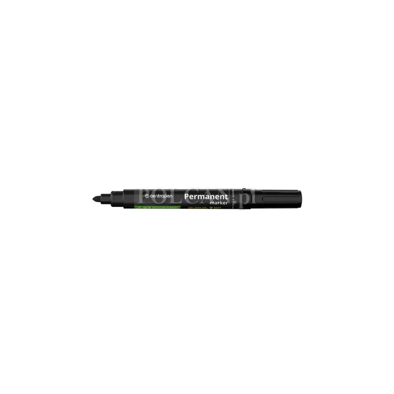 Centropen Marker Permanent Dry Safe Ink 8510 CZARNY K/O NIEWYSYCHAJ�CY 10szt 8595013616659