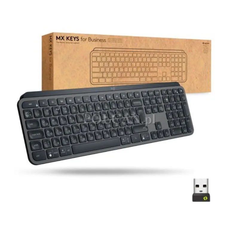 Logitech klawiatura MX Keys Wireless Graphite 920-010251