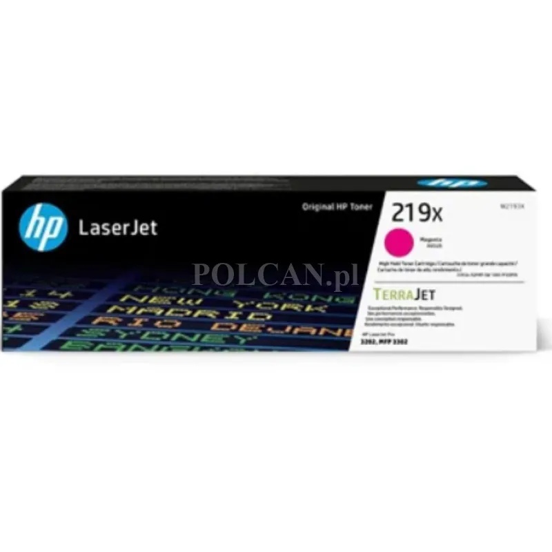 Toner HP 219X do Color LaserJet Pro 3302fdwg/3202dw| magenta | 2 500 str. W2193X