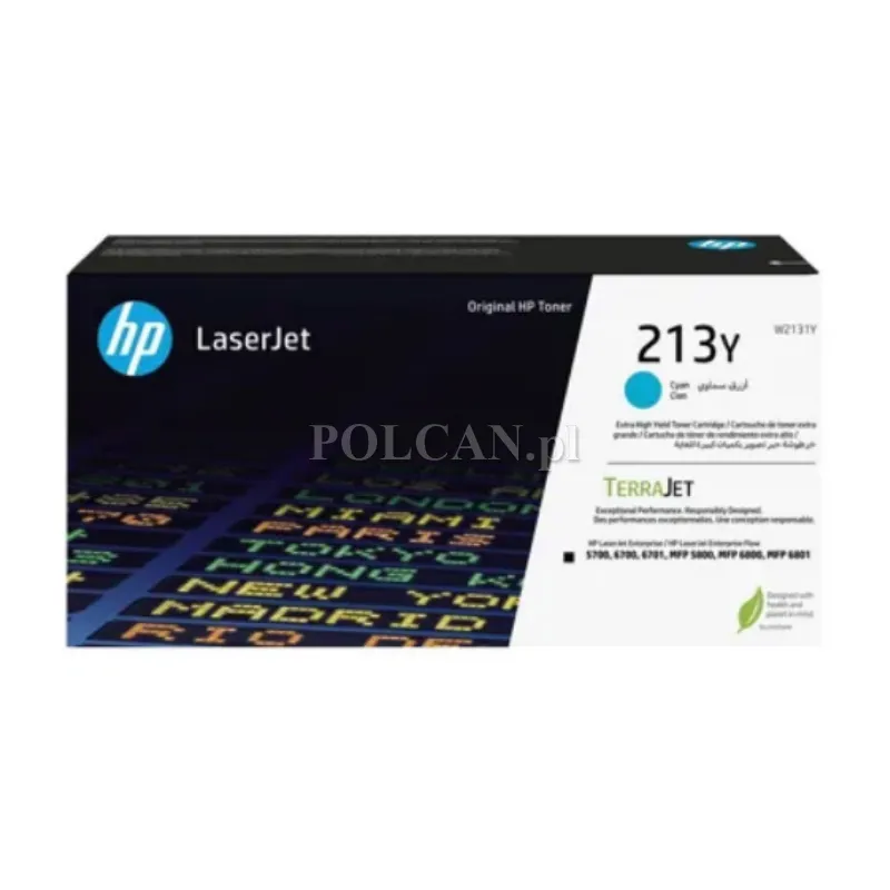 Toner HP 213Y do Color LaserJet Enterprise 5700dn/6701dn| cyan | 12 000 str. W2131Y