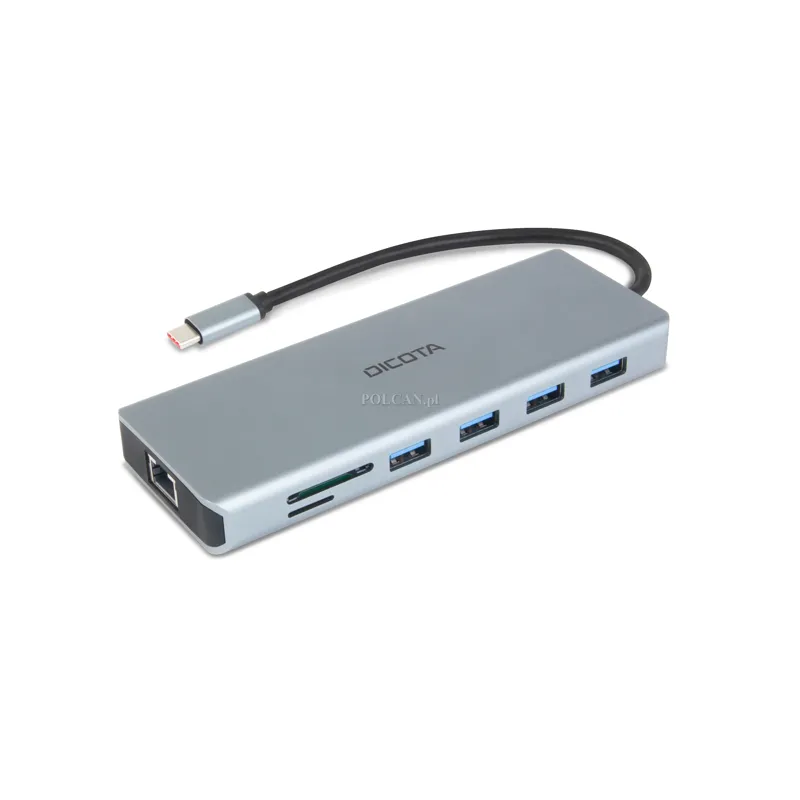 Dicota stacja dokująca USB-C 13-in-1 Docking Station 4K HDMI/DP PD 100W D32065