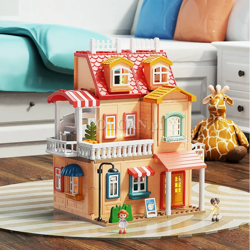 Klocki konstrukcyjne willa 246 elementów FLT1802