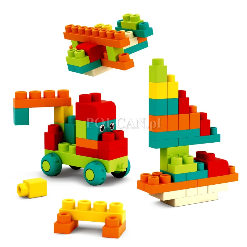 Miękkie klocki pojazdy 62 elementy JM2201034
