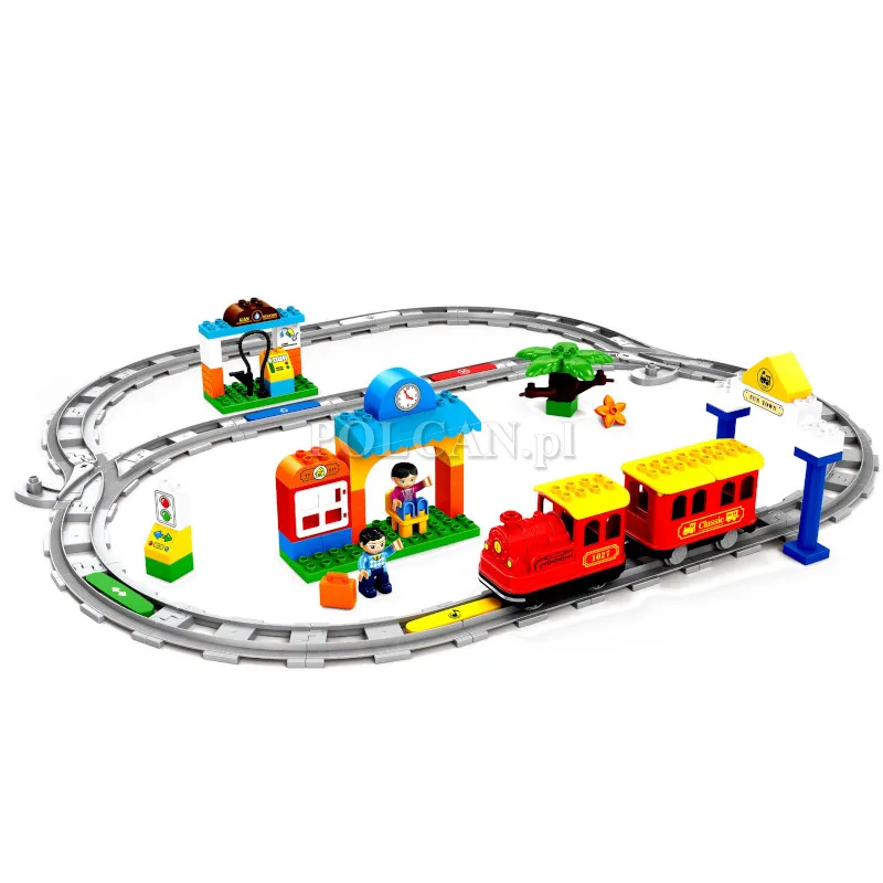 Klocki konstrukcyjne pociąg parowy 81 elementów JM2106013