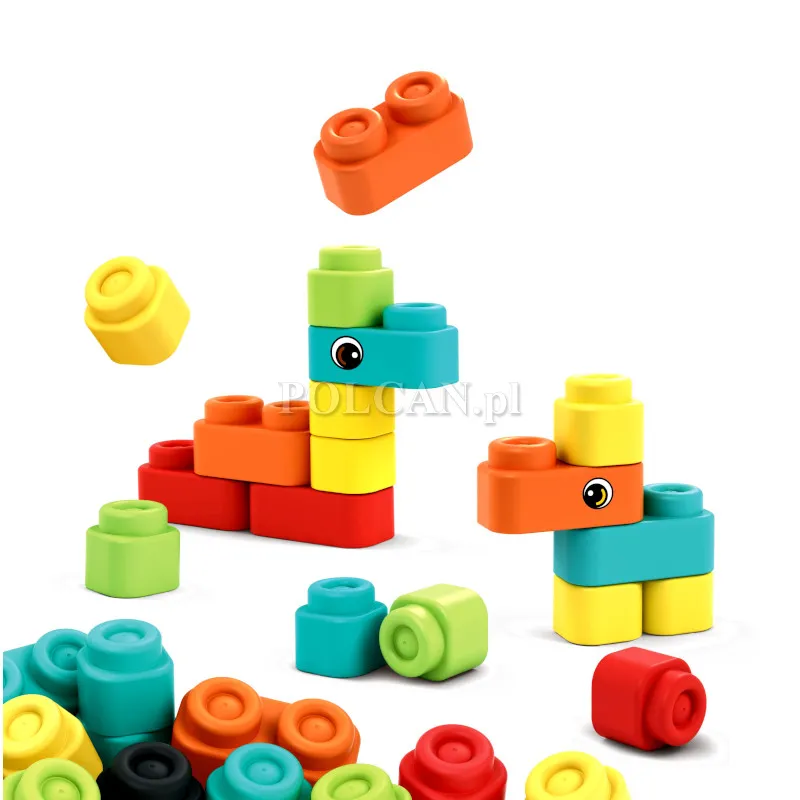 Miękkie klocki duże dla dzieci 33 elementy JM2312233