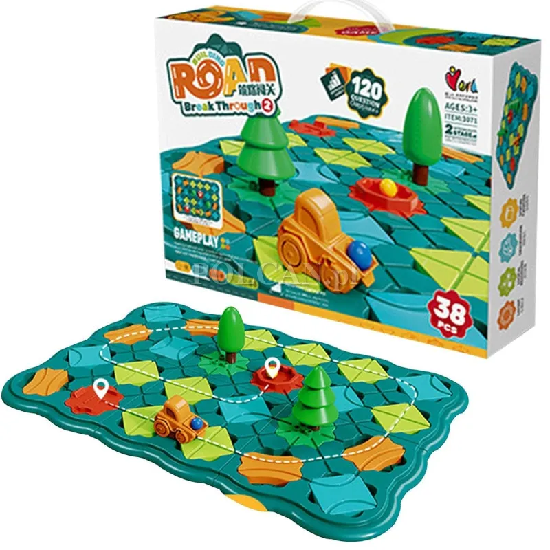 Gra logiczna labirynt drogowy IQ HN185262