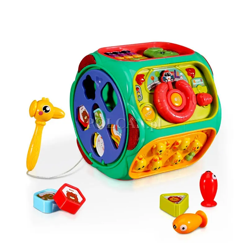 Zabawka sensoryczna sorter sześcian 8w1 dla dzieci HN197847