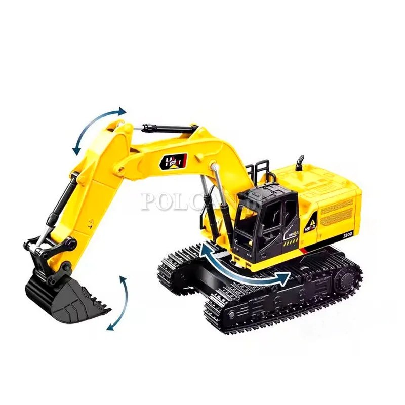 Koparka zdalnie sterowana RC 6CH żółta HN202952