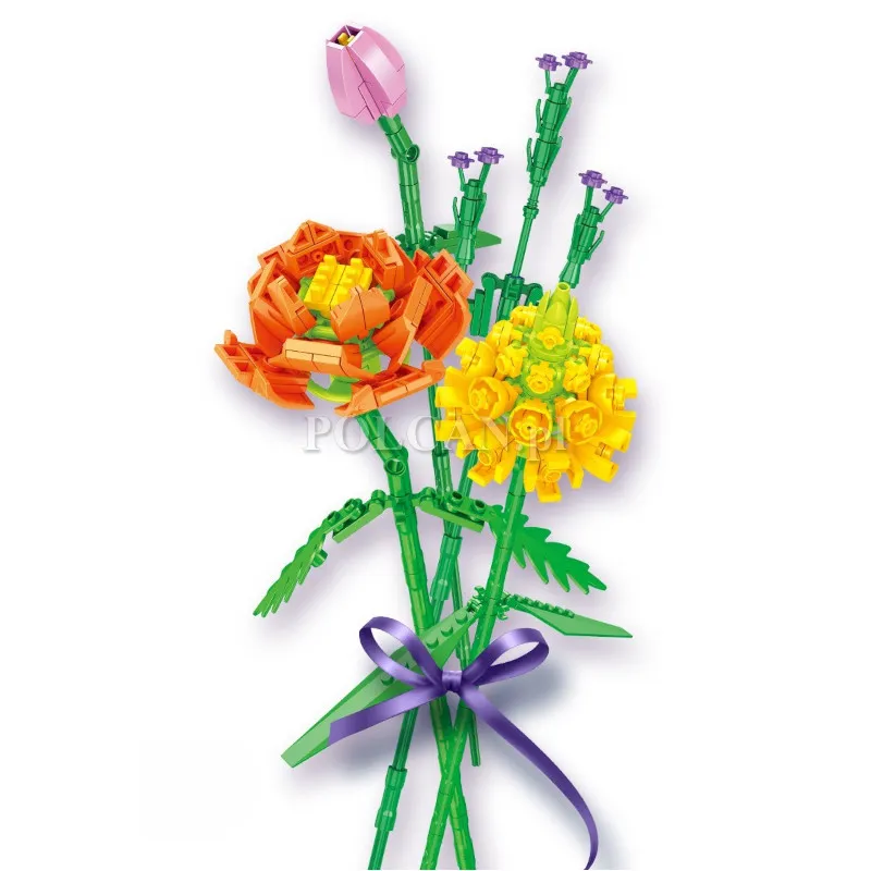 Klocki konstrukcyjne kwiaty do wazonu 300 elementy ST0473613B