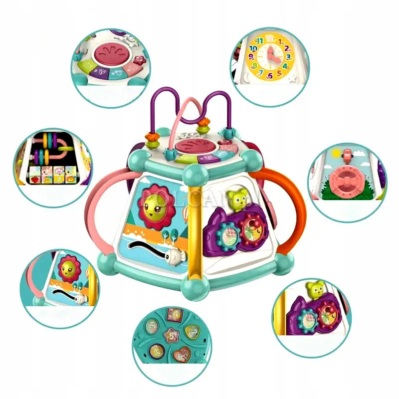 Sensoryczny siedmiokąt sorter z dźwiękami dla dzieci 18m+ HN147712