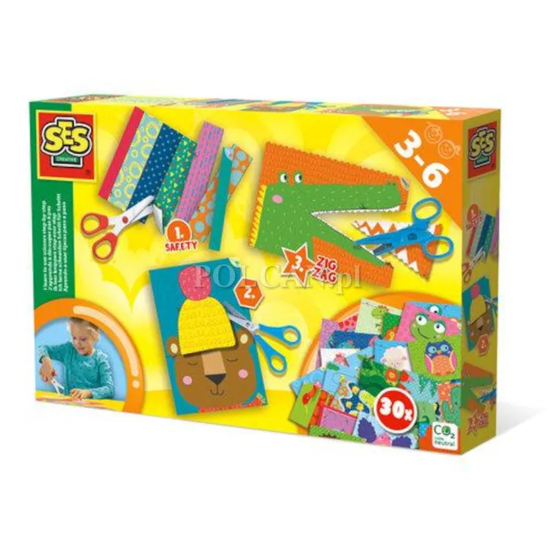 SES Creative Zestaw do nauki wycinania bezpieczne no�yczki 14634