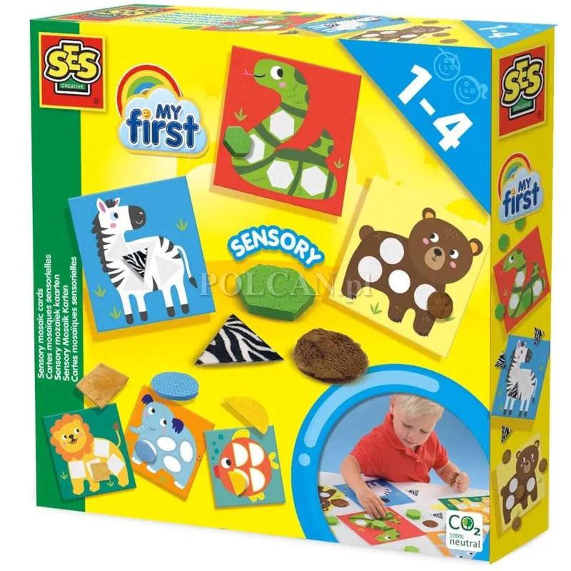 SES Creative Uk�adanka sensoryczna mozajka zwierz�tka SES_14483
