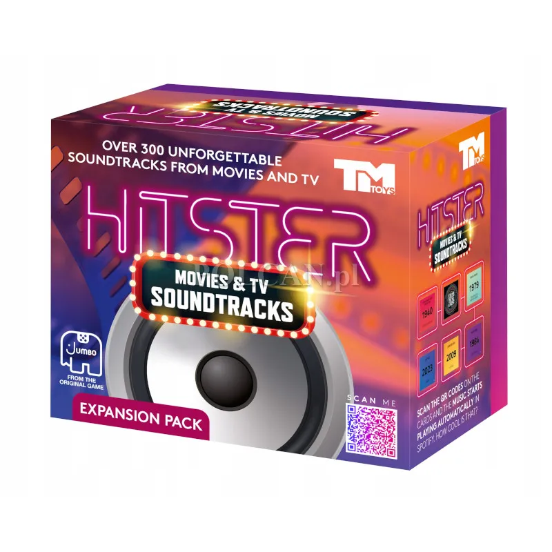 Hitster gra imprezowa Movies & TvSoundtracks dodatek do gry JUM0371