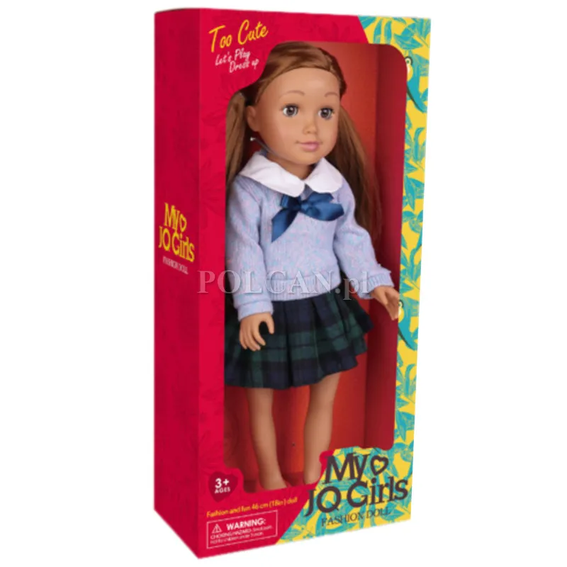 Lalka modowa 46 cm Ertha w spódnicy i sweterku z kokardką ST0032589U