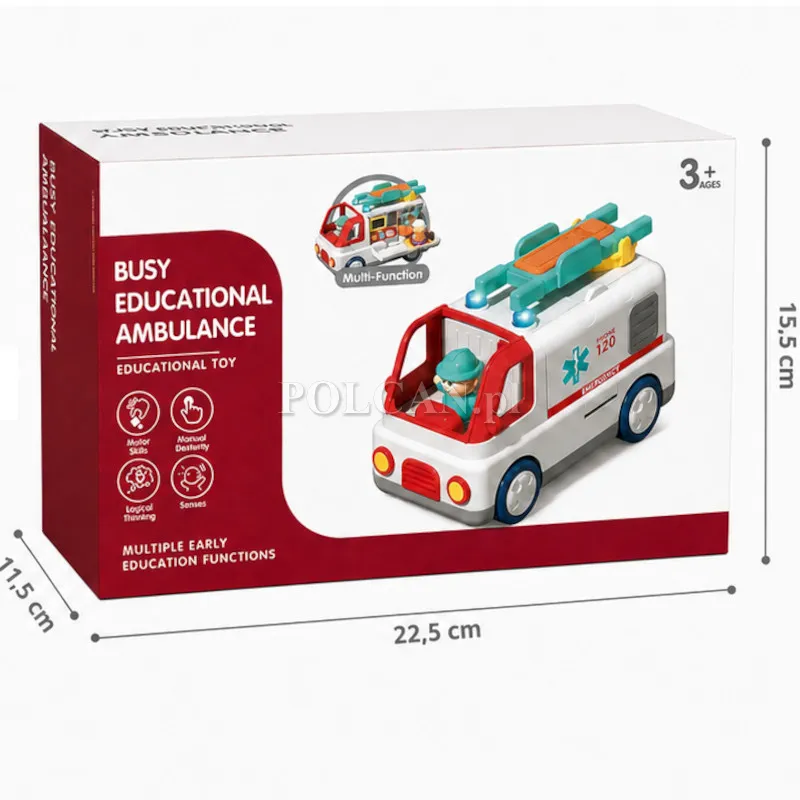 Sensoryczny ambulans sorter rozkładany dla dzieci ST0713666M-B