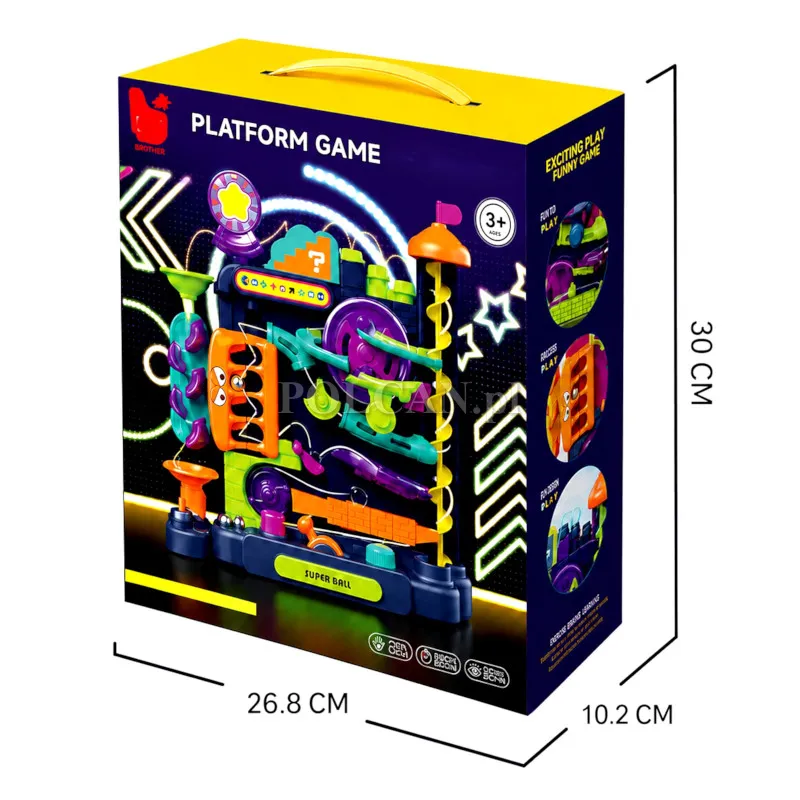 Tor zr�czno�ciowy manualny Wielokolorowa Przygoda Tor Kulkowy ST0585426B
