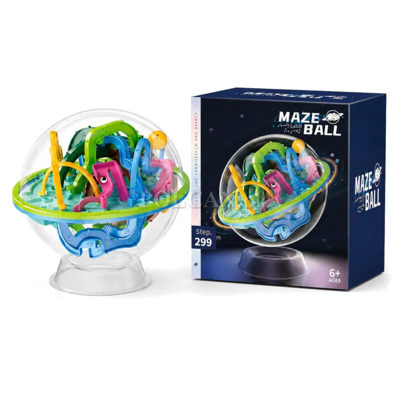 Kula logiczna 3D Maze Ball z labiryntem Kosmiczna Przygoda niebieska HN205224